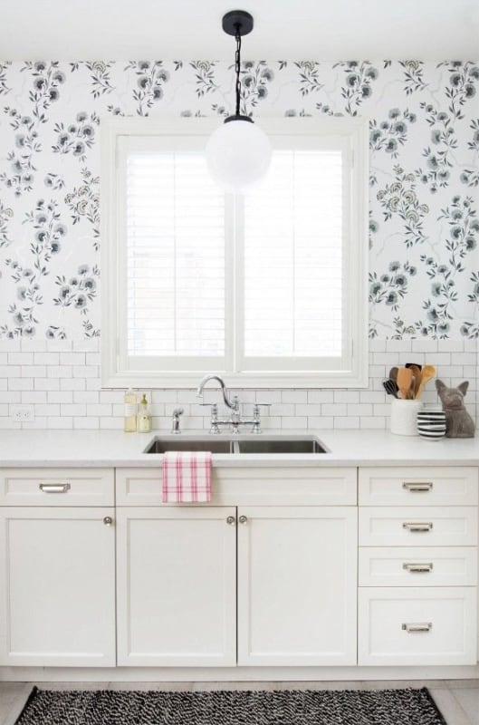papel de parede lavável para cozinha — foto 12
