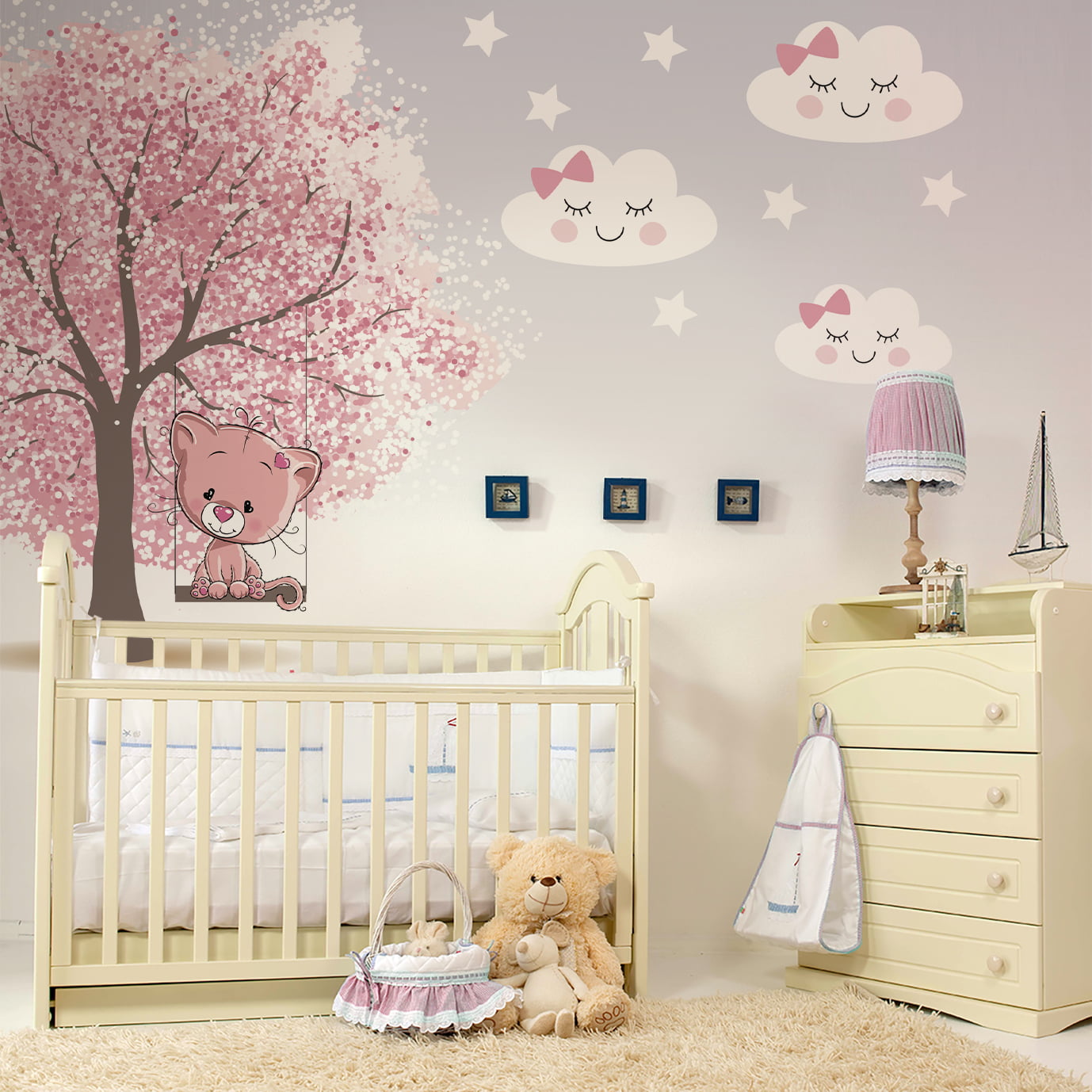 adesivo de parede para quarto de menina — foto 7