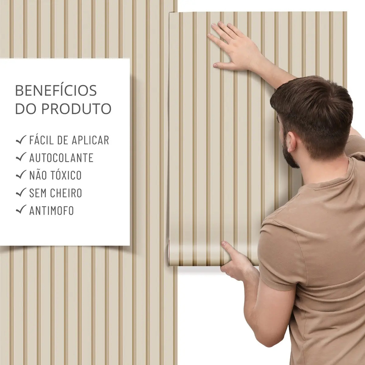papel de parede ripado 3D — foto 5
