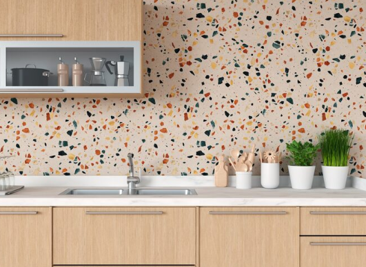 papel de parede vinílico para cozinha — foto 13