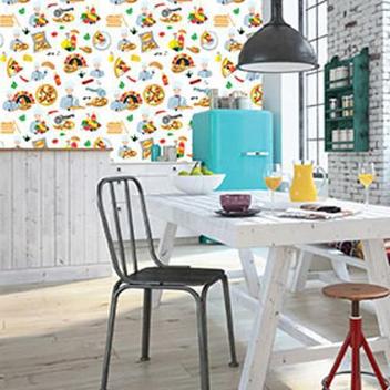 papel de parede vinílico para cozinha — foto 8