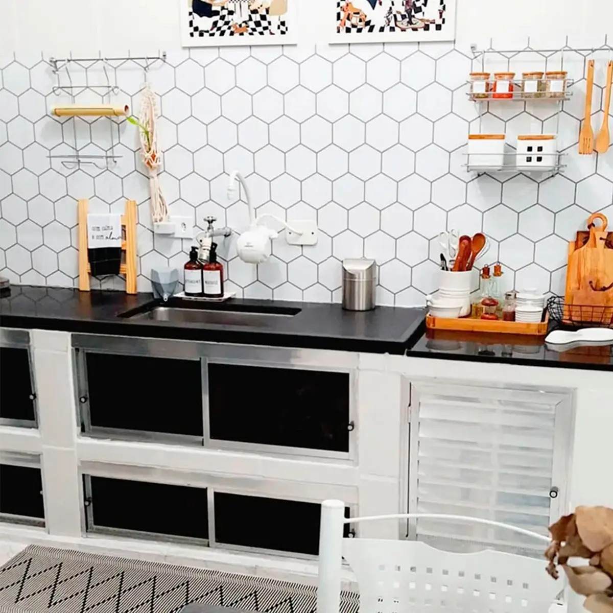 papel de parede vinílico para cozinha — foto 10