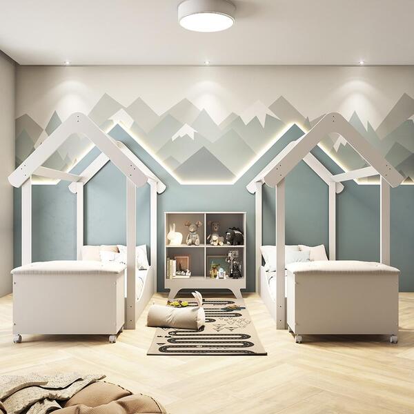 quarto bebê para gêmeos mdf — foto 12