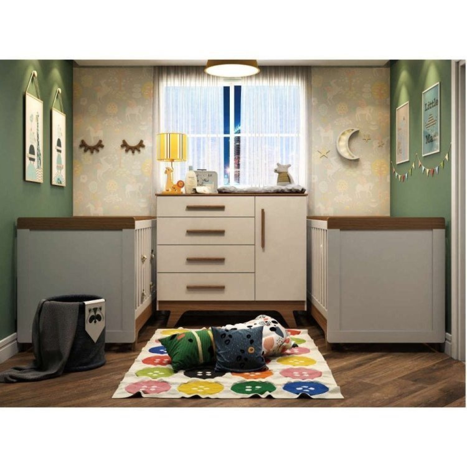 quarto bebê para gêmeos mdf — foto 3