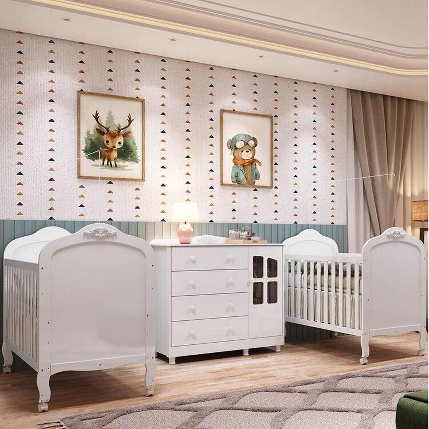quarto bebê para gêmeos mdf — foto 4