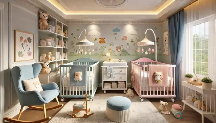 quarto bebê para gêmeos pequeno — foto 4