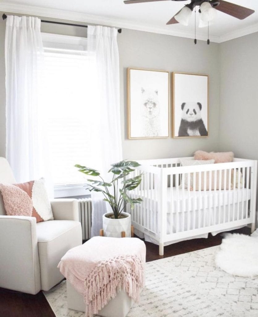 quarto bebê para menina minimalista — foto 11