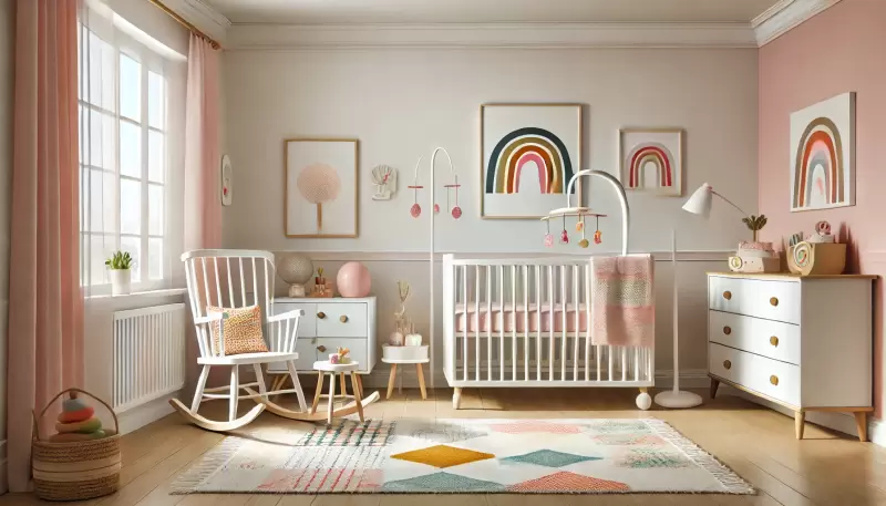 quarto bebê para menina minimalista — foto 14