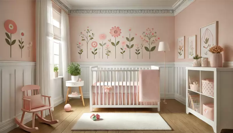 quarto bebê para menina simples — foto 12