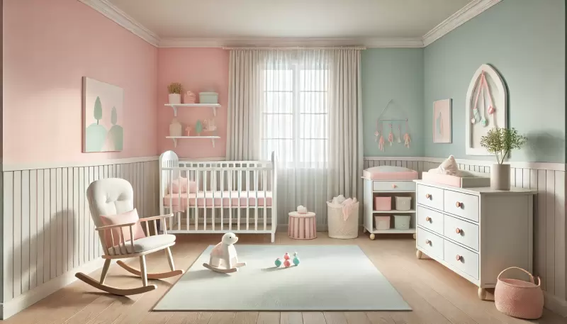 quarto bebê para menina simples — foto 13