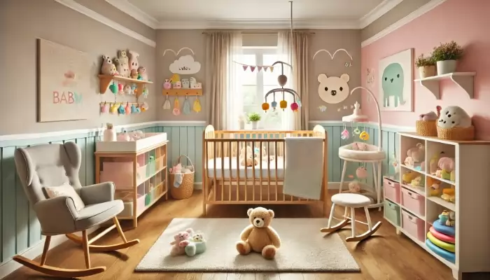 quarto bebê para menina simples — foto 15